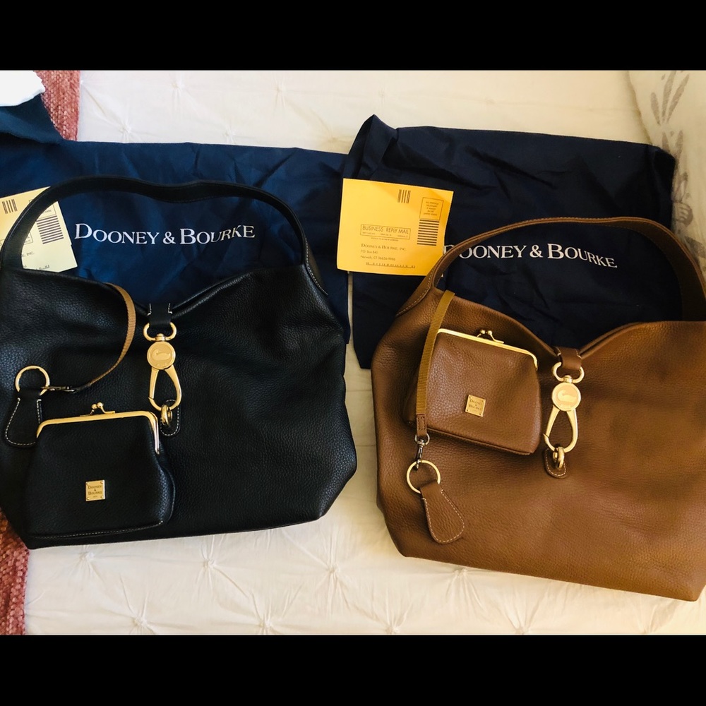 2 authentic, new Dooney & Bourke shoulder bags.